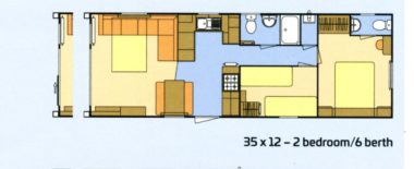 Atlas Mirage Static Caravan Floor Plan