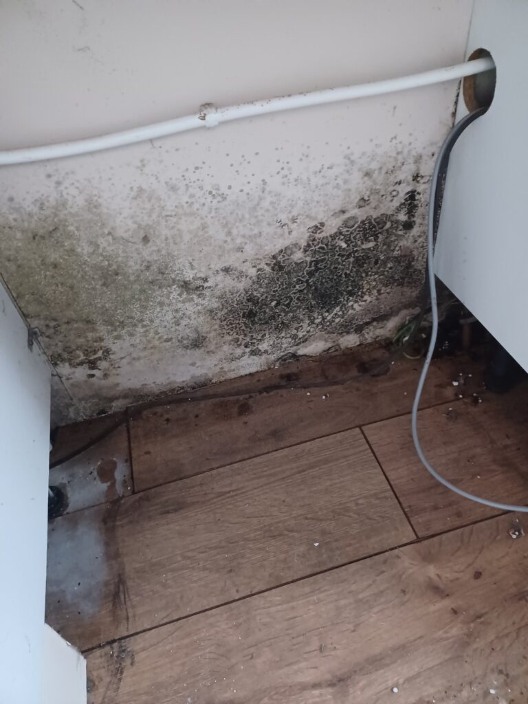 leak in static caravan