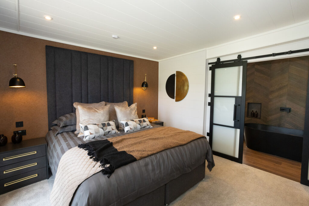 2025 Prestige Tempest lodge master bedroom